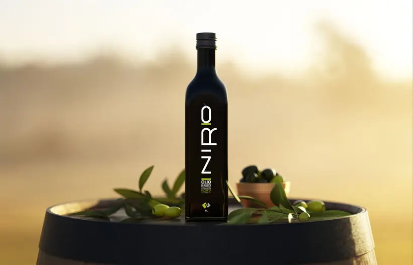 Étiquette pour l'huile d'olive Niro